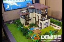 別墅模型主要突出環(huán)境觀，建筑按部就班即可